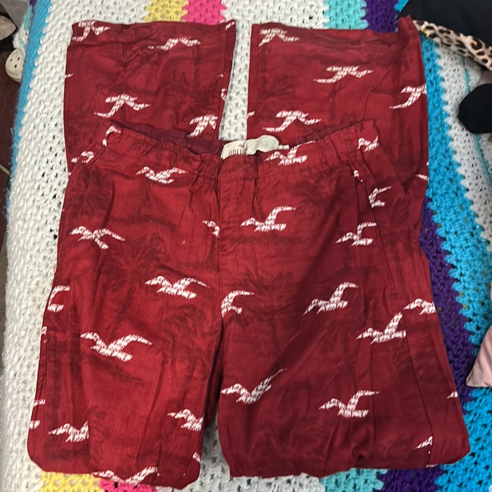 Hollister logo pajama pants sz M - Picture 2 of 4